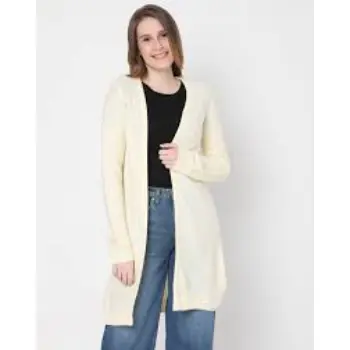 Beige Long Cardigan 